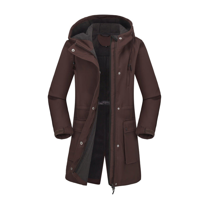 Ladies Functional Outdoor Jacket with Adjustable Waist Drawstring and Inner Lining Lune London