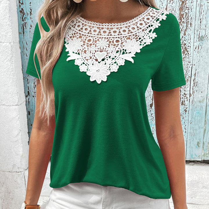 Women's top with crochet detail Lune London