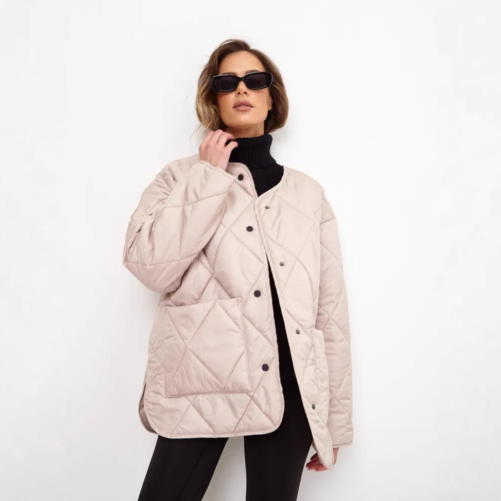 Quilted leisure jacket for women with high collar and trendy fit Lune London