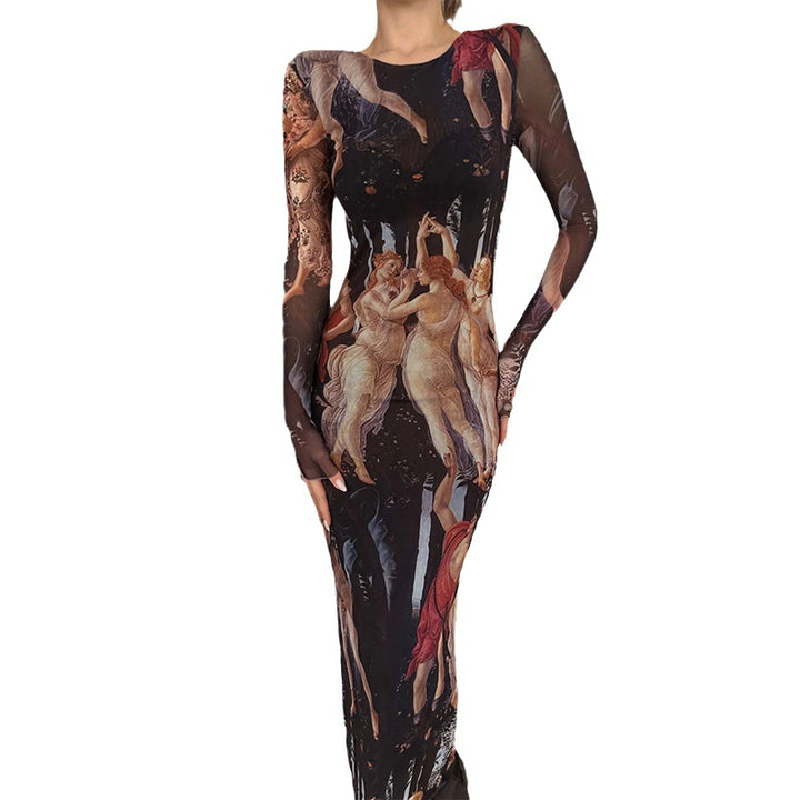 Lune London fitted laminated dress for ladies