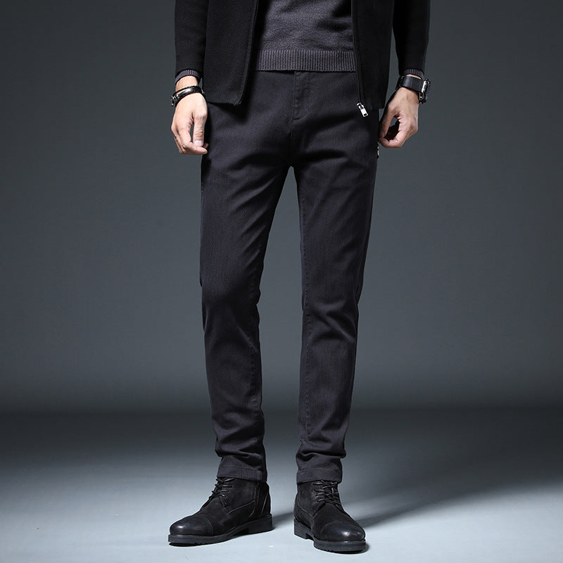 Slim-fit leisure pants for men with elastic waistband and practical pockets Lune London