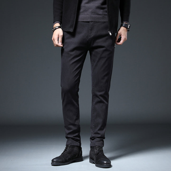Slim-fit leisure pants for men with elastic waistband and practical pockets Lune London