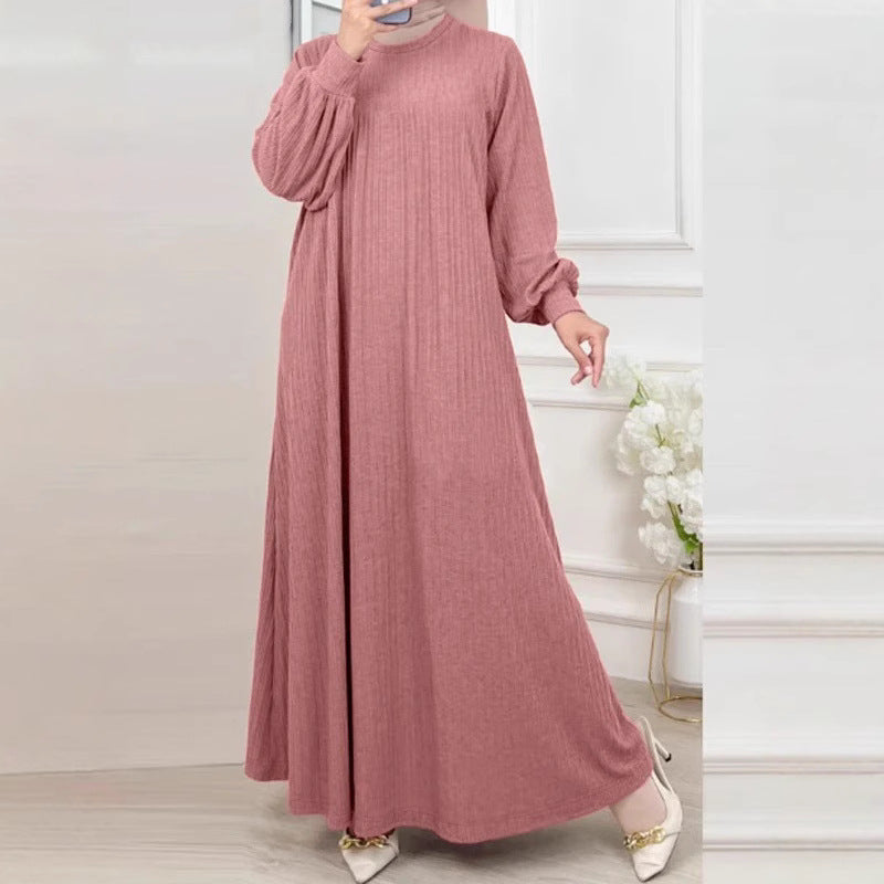 Maxi dress for women with an elegant ribbed pattern and a relaxed fit Lune London