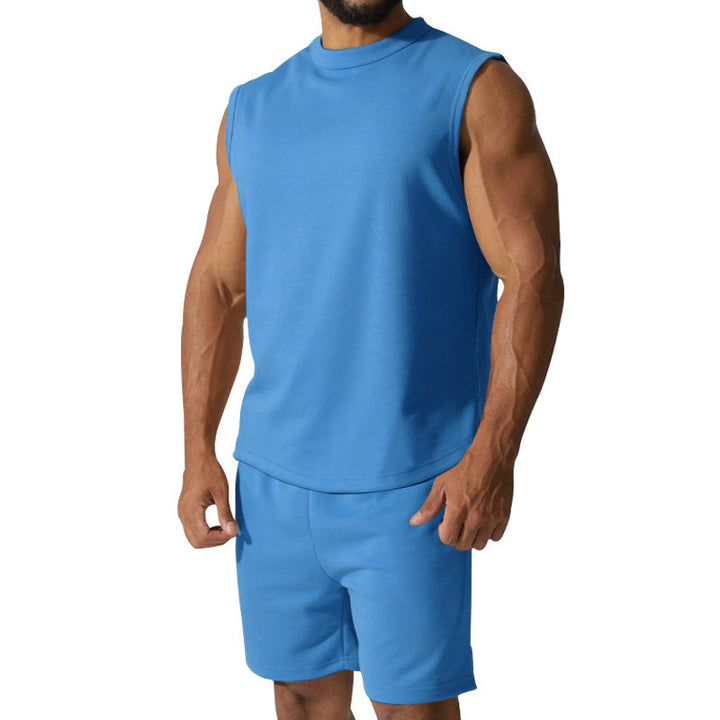 Men's short sleeve athletic set with elastic waistband and modern design Lune London
