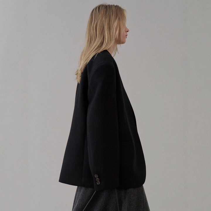 Blazer en tricot élégant pour femme avec coupe asymétrique Chic & Stil