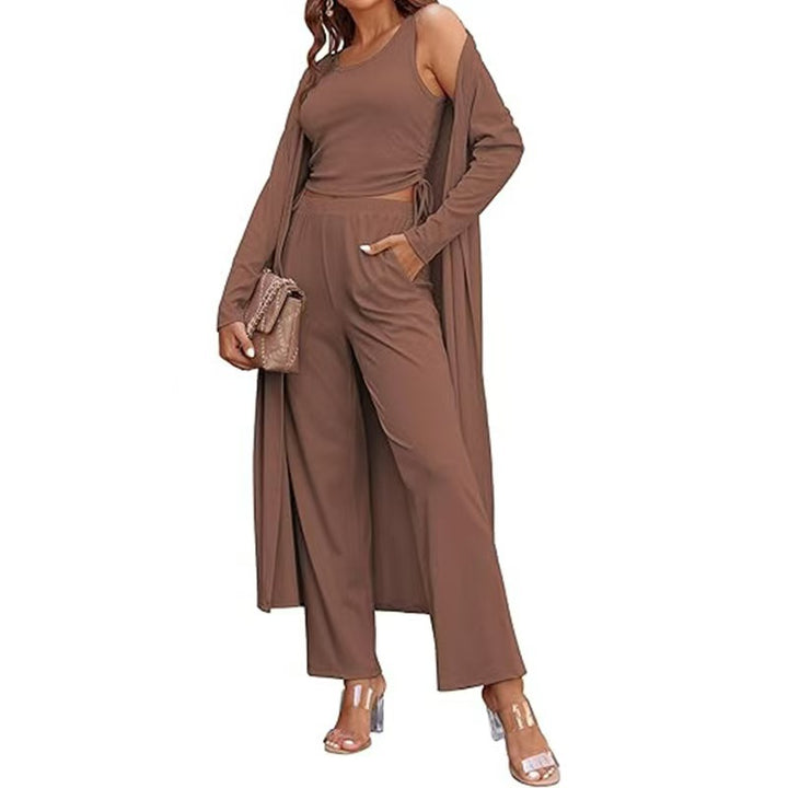 Dames élégant ensemble de salon avec long cardigan Lune London