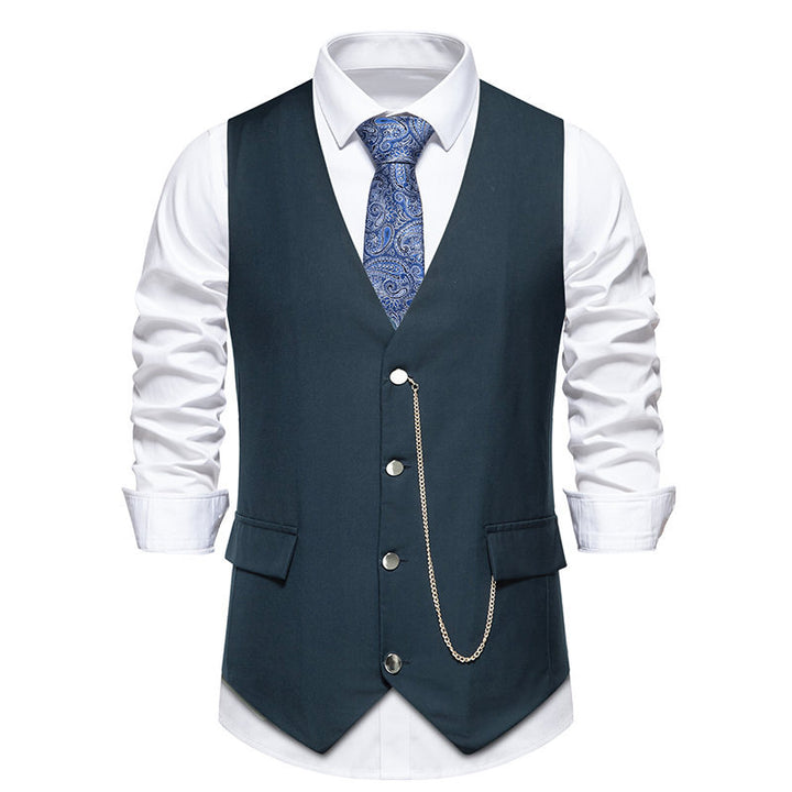 Elegant men's suit vest in a classic and modern style with practical pockets Lune London