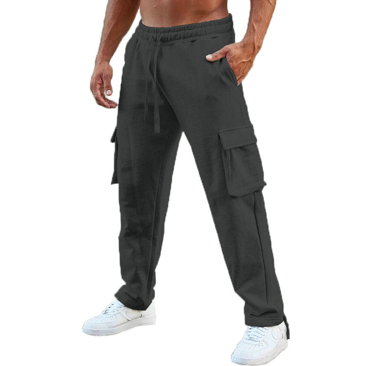 Men's casual cargo jogging pants with elastic waistband and practical side pockets Lune London