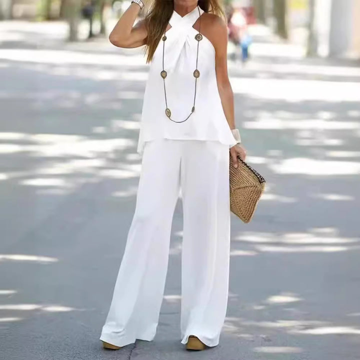 Women Elegant and airy set with wide pants Lune London