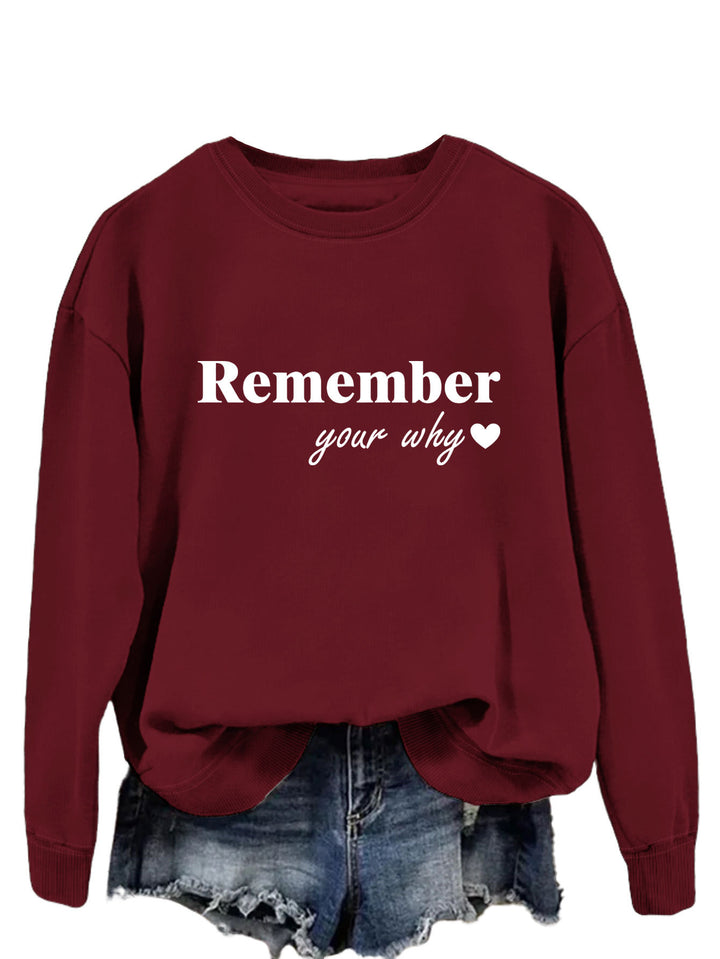 Sweatshirt femme avec impression motivationnelle et coupe décontractée Chic & Stil
