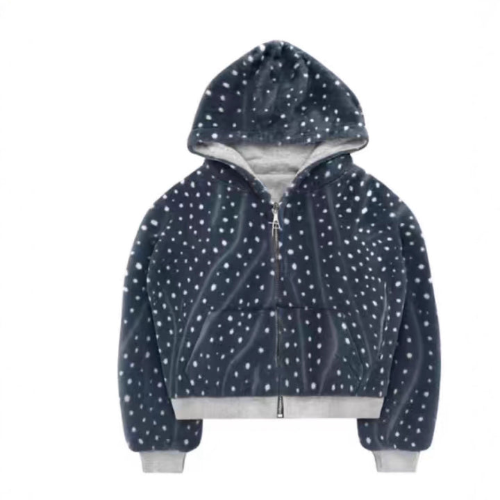 Veste hoodie femme avec dégradé tendance et zip pratique Chic & Stil