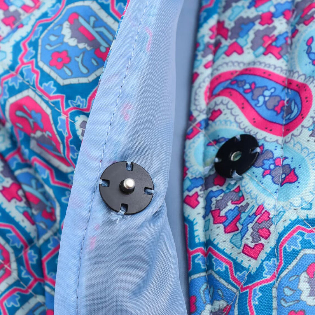 Veste matelassée à la mode pour femmes avec imprimé à motif unique Chic & Stil