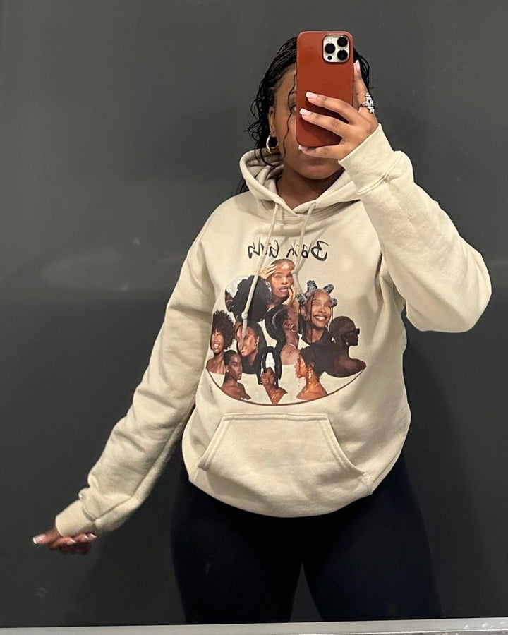 Hooded sweatshirt for women with unique graphic design Lune London