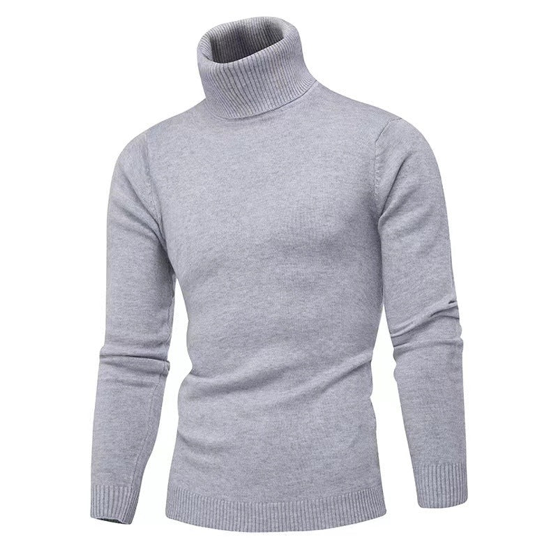 Knitted sweater for men with high collar Lune London