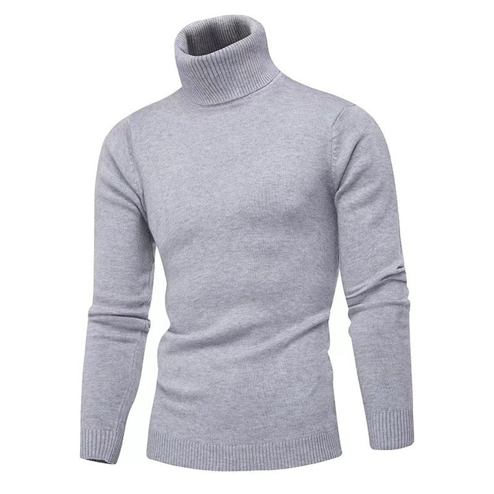 Knitted sweater for men with high collar Lune London