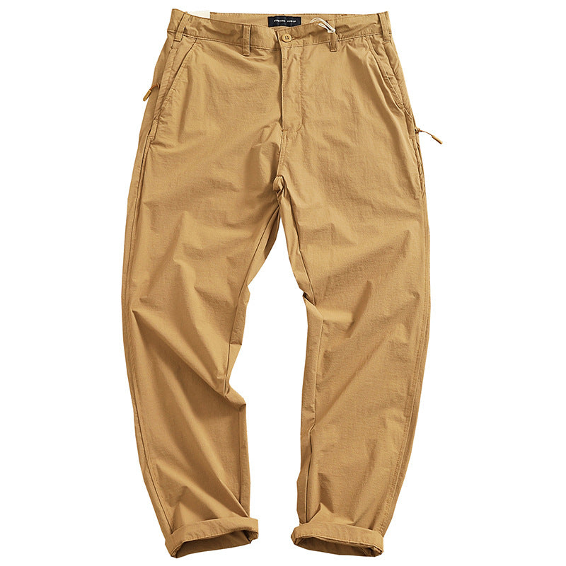 Men's chino pants with elastic waistband and practical side pockets Lune London