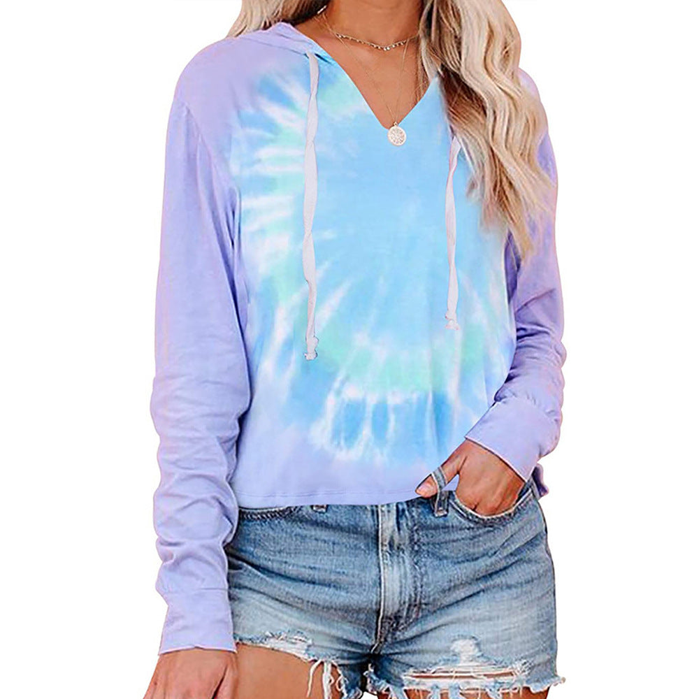 Casual hoodie for women with trendy Tie-Dye design Lune London