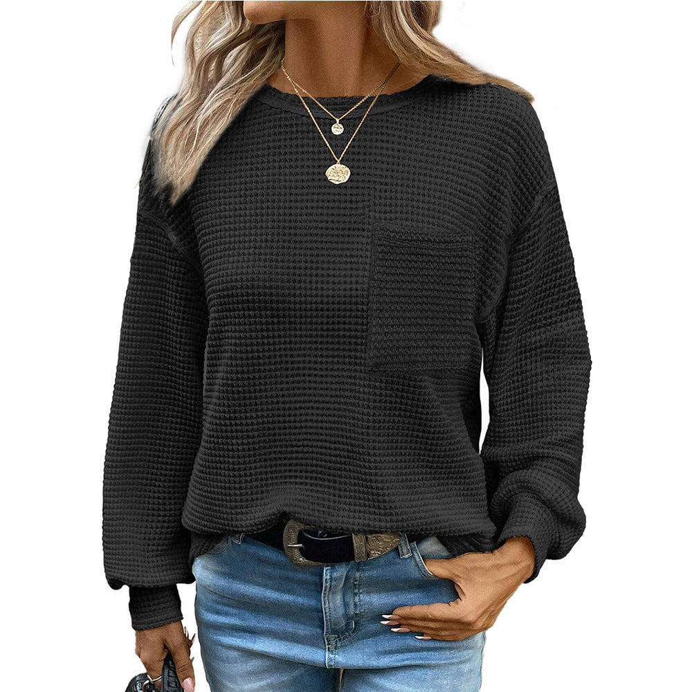 Casual sweatshirt for women with structure and chest pocket Lune London