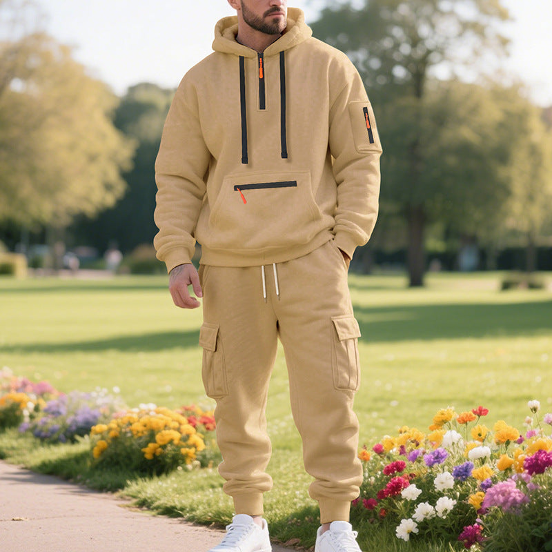 Men's sporty hoodie set and pants with practical pockets Lune London