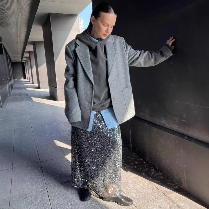 Veste élégante pour femmes avec poches appliquées et tissu de haute qualité Lune London