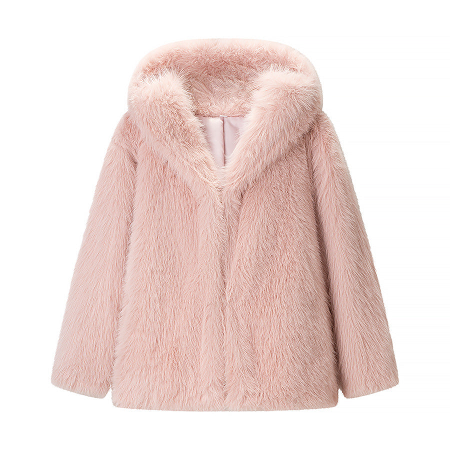 Veste en polaire confortable pour femmes avec col en fourrure luxueux et doublure douce Chic & Stil