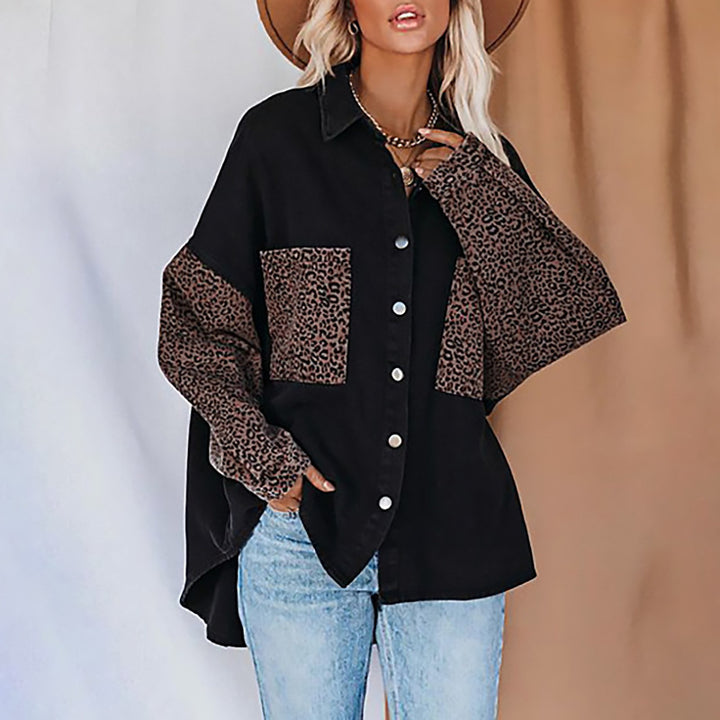 Ladies' Animal Print Shirt Jacket Lune London