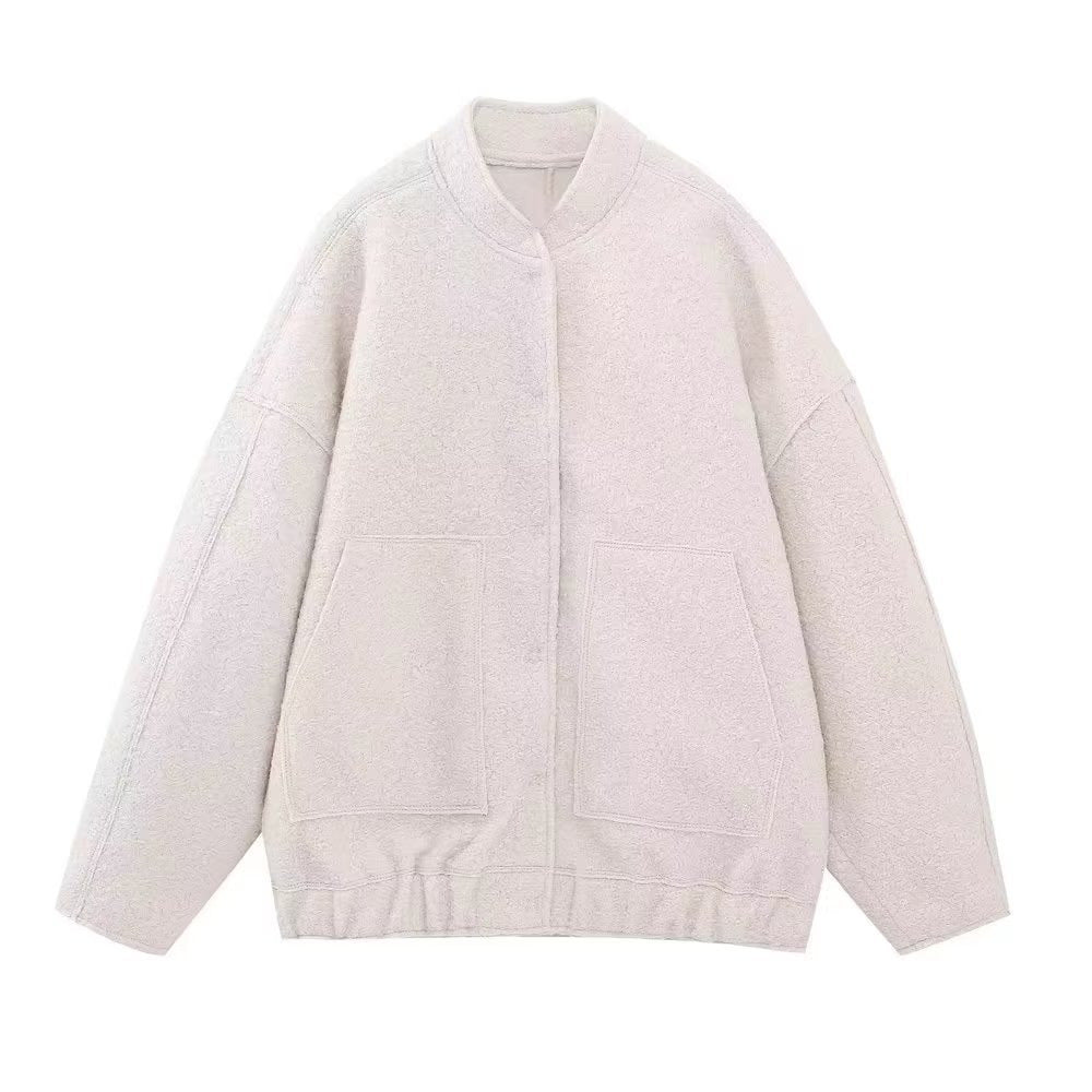 Women’s fleece jacket with practical pockets and elastic waistband Lune London