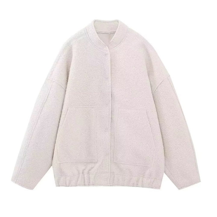 Women’s fleece jacket with practical pockets and elastic waistband Lune London