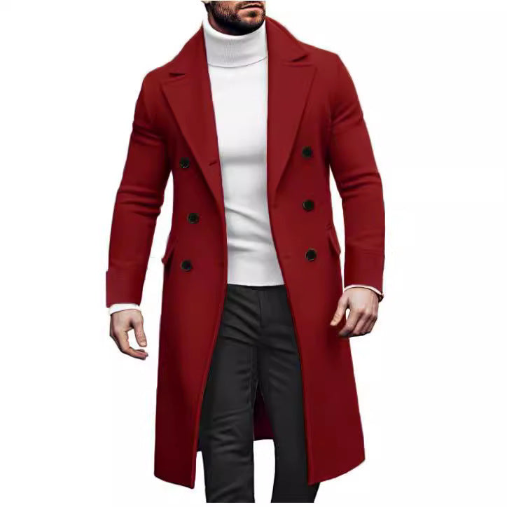 Elegant double-breasted coat for men with modern cut Lune London