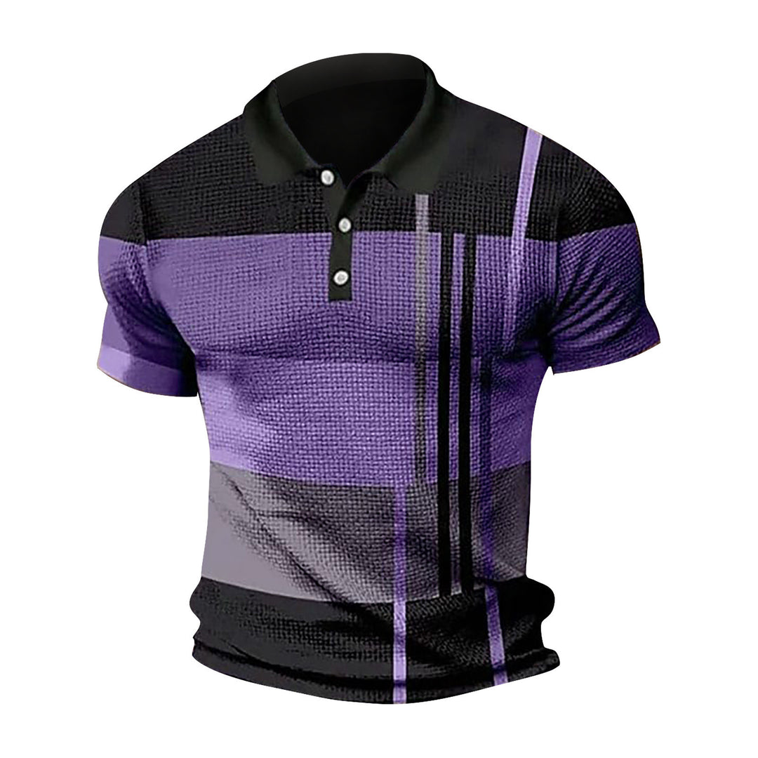 Men's Polo with a modern graphic design and short sleeves Lune London