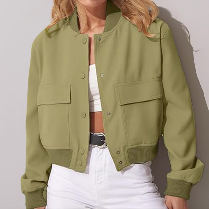Veste Bomber imprimée artistique pour femmes Chic & Stil