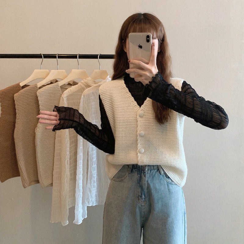 Ladies knitted vest Lune London