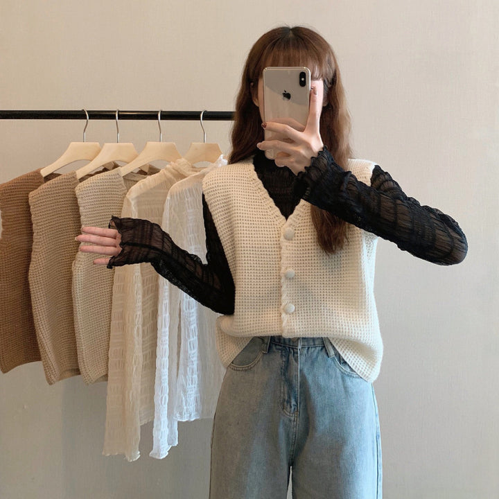 Ladies knitted vest Lune London