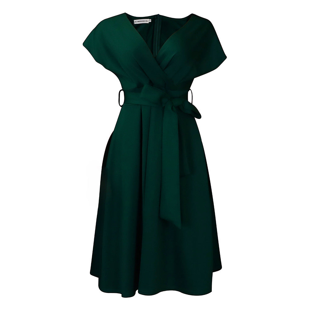 Wrap dress for women with a fluid cut and practical pockets Lune London