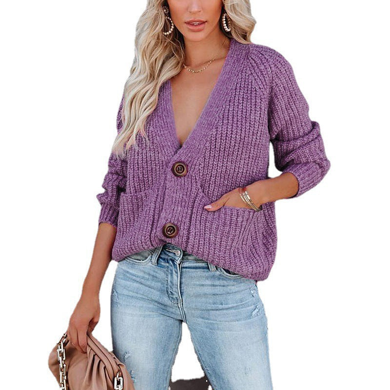 Lune London | Women's cardigan in a casual cut with practical pockets