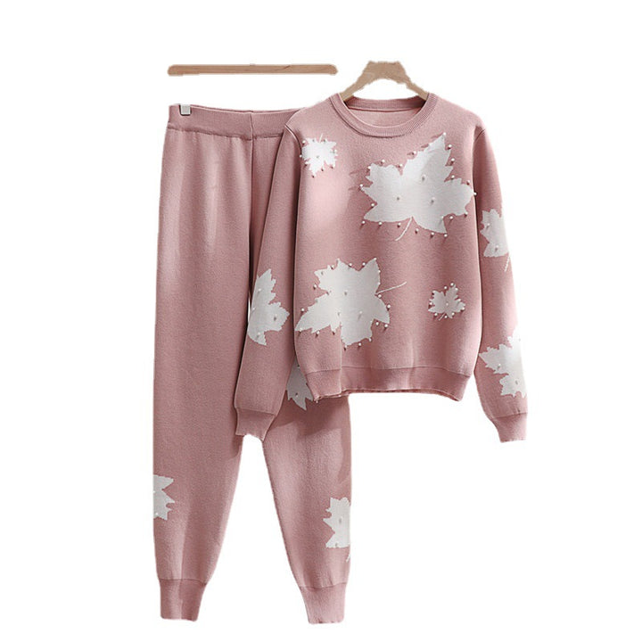 Casual loungewear set for women with floral design and elastic waistband Lune London