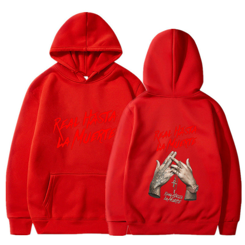 Women's hoodie with eye-catching lettering in urban style Lune London
