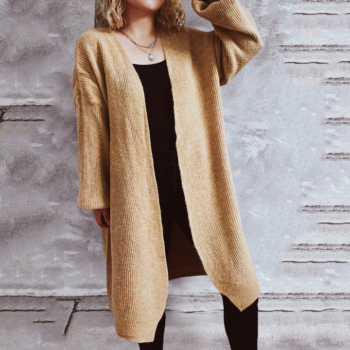 Cardigan oversized femme avec décolleté en V profond et coupe décontractée Chic & Stil