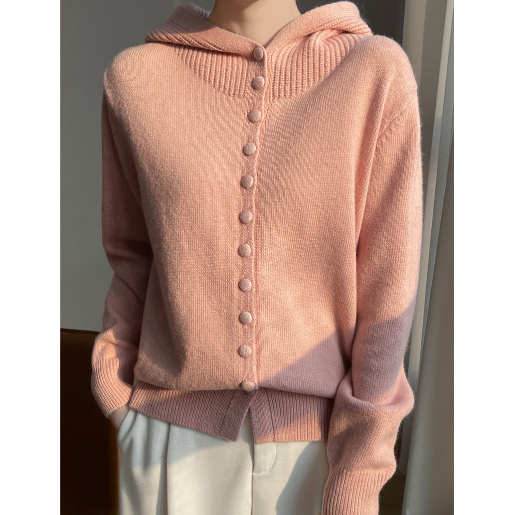 Gilet femme avec capuche et détails de boutons décoratifs Chic & Stil