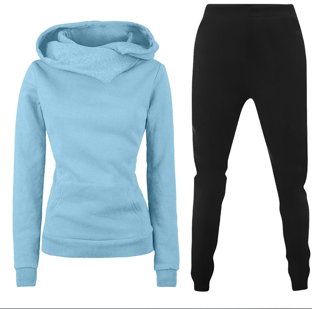 Ladies hoodie and chic style sports jumpsuit