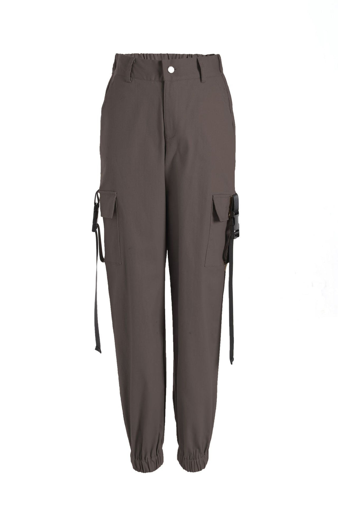 Women’s cargo pants with elastic waist and practical side pockets Lune London