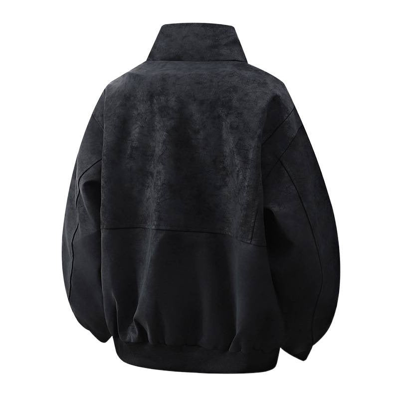Designer women's transition jacket with high collar and practical zip pockets Lune London