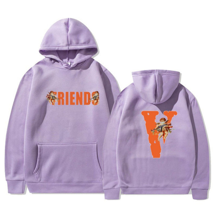 Women's hoodie with characteristic front and back print Lune London