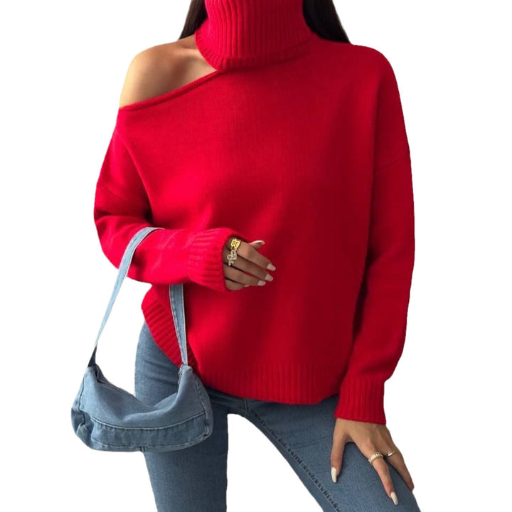 Fashion turtleneck sweater for women with sleeveless design and stylish ribbed details Lune London