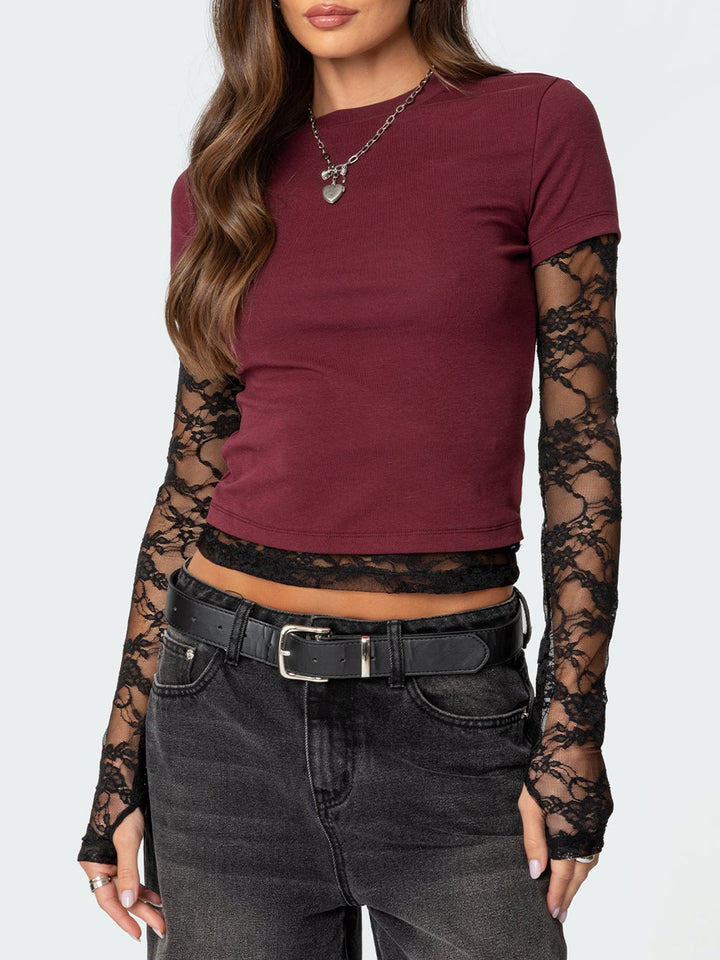 Lune London Lace Sleeve Women’s Top