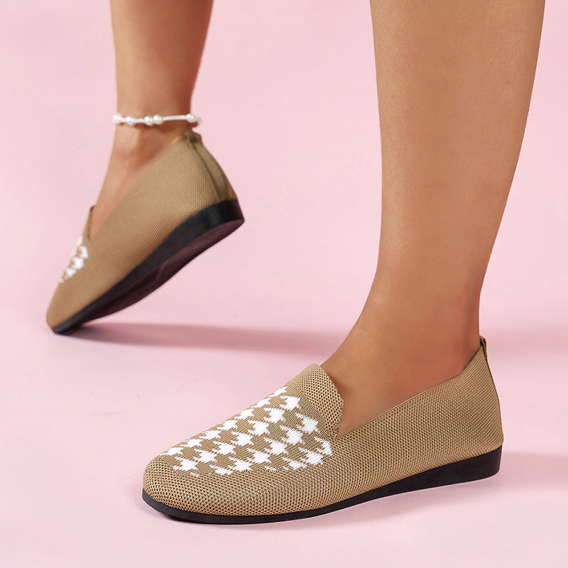 Ladies Patterned Slippers with Elastic Band Lune London