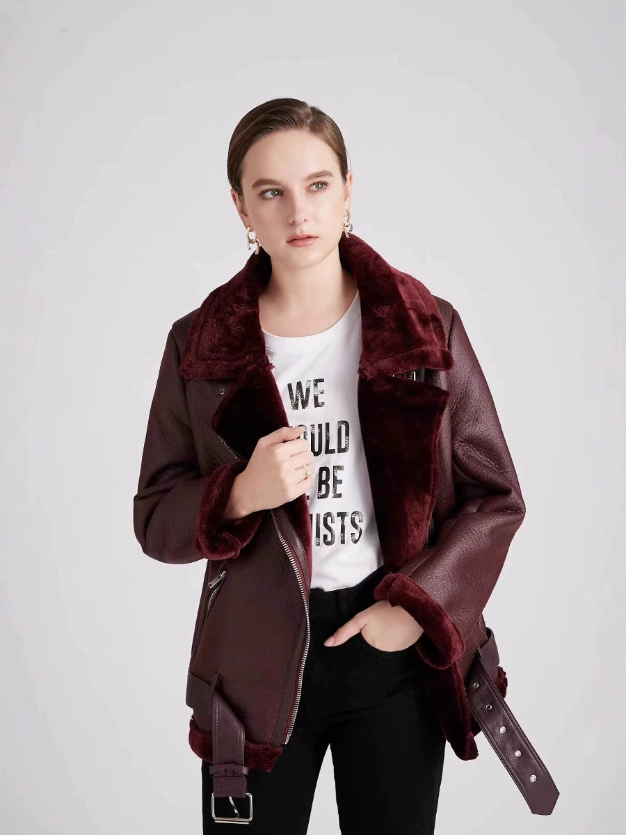 Lune London | Belted soft fleece jacket
