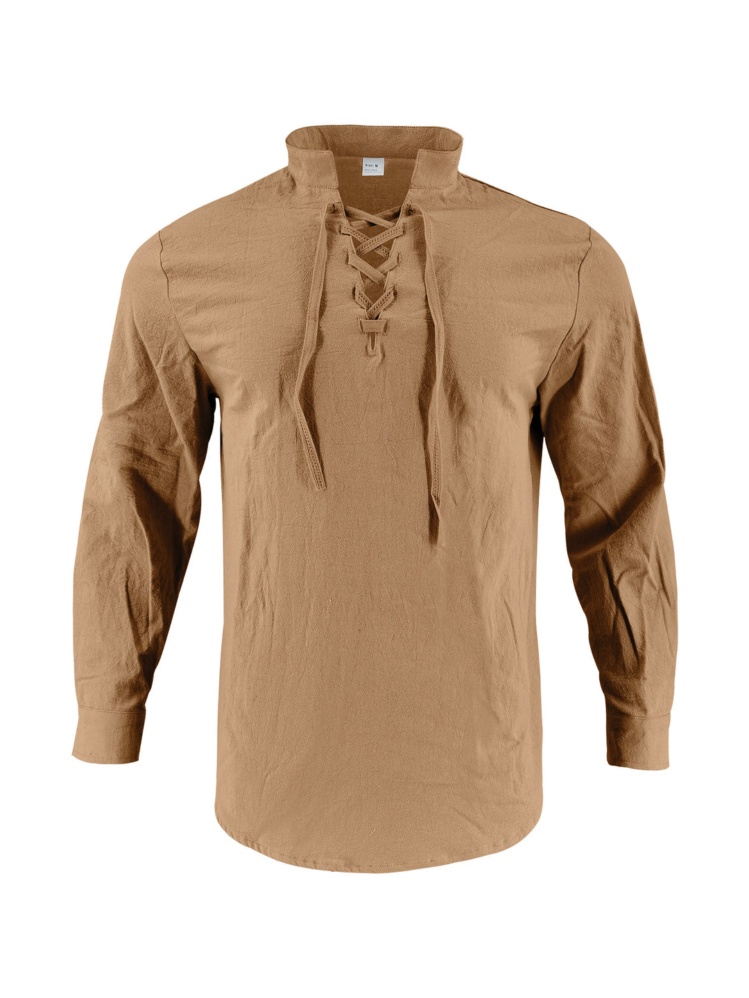 Long sleeve shirt for men with fashionable laces and high collar Lune London