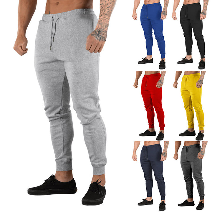 Men's training pants with elastic waistband and handy zipper Lune London