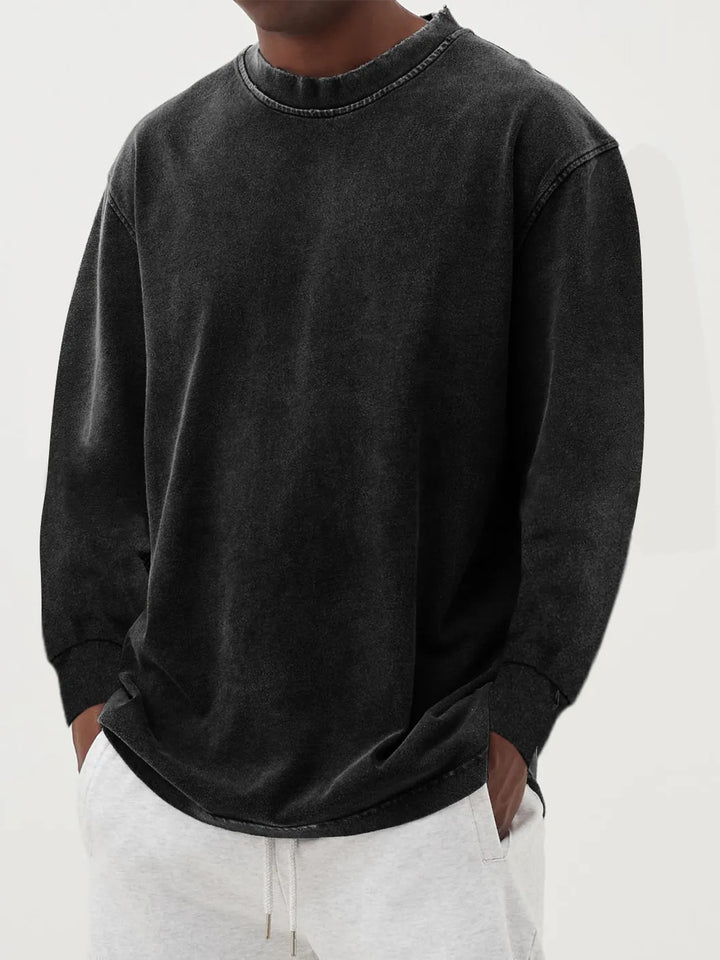 Casual oversized sweater for men in pleasant cotton blend Lune London